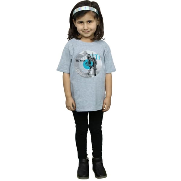 Star Wars Boba Fett Bounty Hunter Circle T-shirt i bomull för flickor