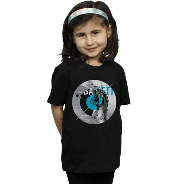 Star Wars Boba Fett Bounty Hunter Circle T-shirt i bomull för flickor