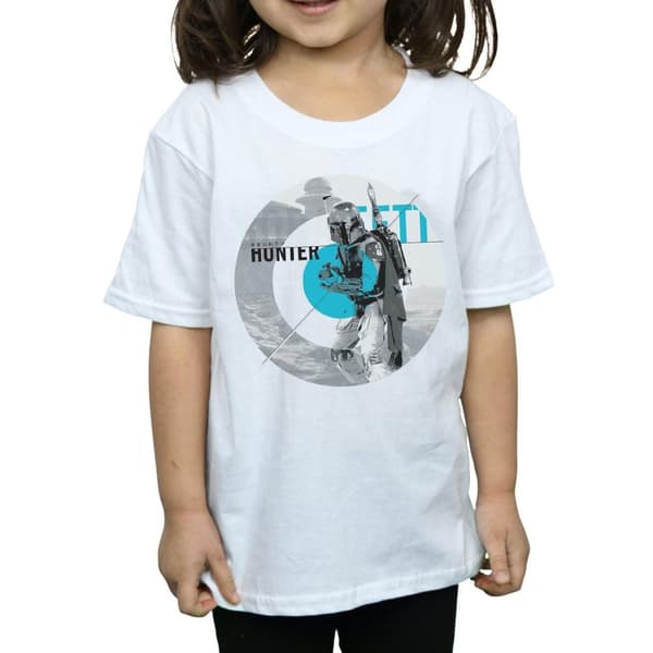 Star Wars Boba Fett Bounty Hunter Circle T-shirt i bomull för flickor