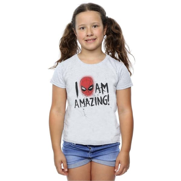 Marvel Spider-Man I Am Amazing T-shirt i bomull för flickor