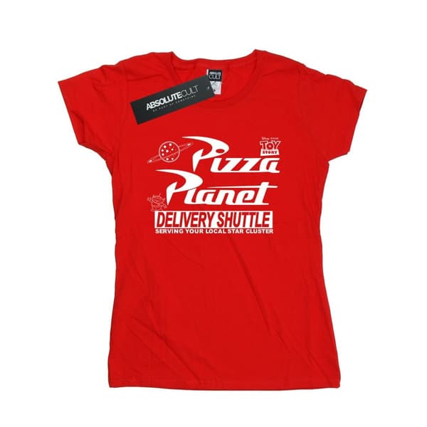 Disney Womens/Ladies Toy Story Pizza Planet Logo Cotton T-Shirt
