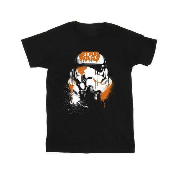 Star Wars T-shirt med stormtrooperhjälm för pojkar vid Halloween