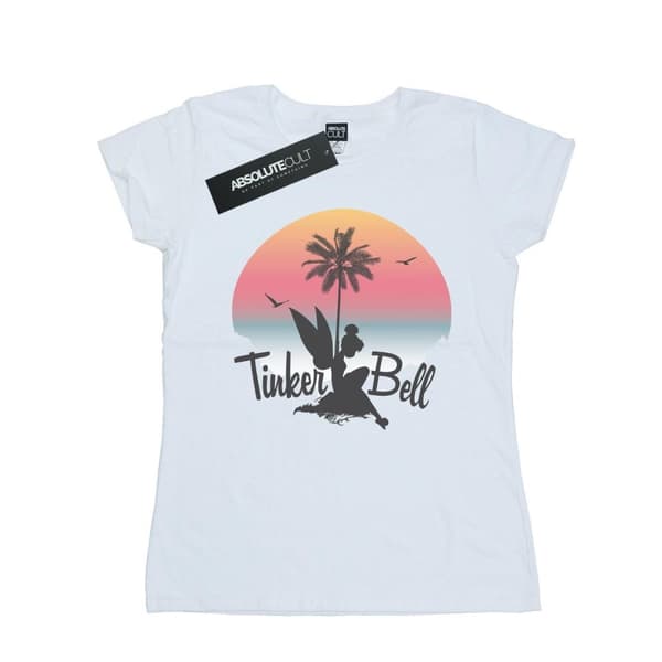 Disney T-shirt i bomull för kvinnor/damer - Tinker Bell Sunset