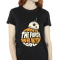 Pikkukuva 3 / 4: Star Wars Womens/Ladies May The Force BB8 Cotton Boyfriend T-Shirt