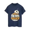 Pikkukuva 1 / 4: Star Wars Womens/Ladies May The Force BB8 Cotton Boyfriend T-Shirt