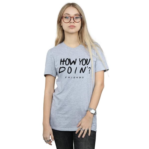 Friends Womens/Ladies How You Doin? Cotton Boyfriend T-Shirt