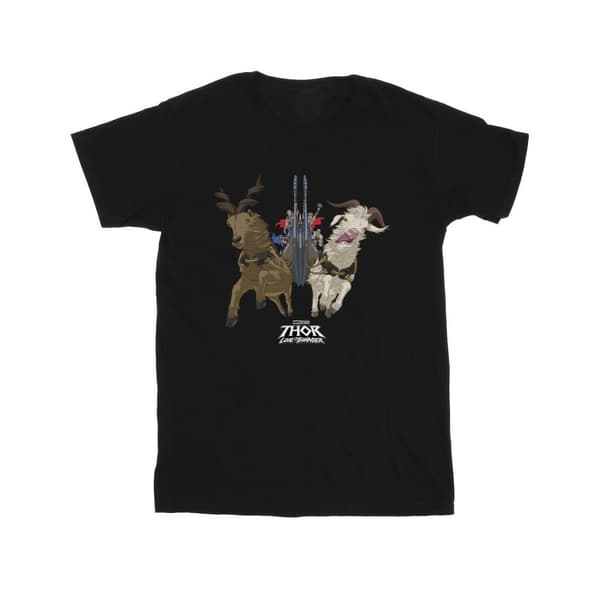 Marvel Boys Thor Love And Thunder Viking Ship T-Shirt