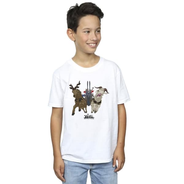Marvel Boys Thor Love And Thunder Viking Ship T-Shirt