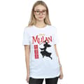 Miniatyrbild 2 av 3: Disney Dam/Lady Mulan Movie Warrior Silhouette Boyfriend T-shirt i bomull