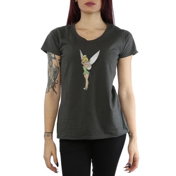 Disney Womens/Ladies Classic Tinkerbell Cotton T-Shirt