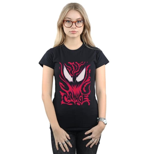 Marvel Womens/Ladies Venom Carnage Cotton T-Shirt