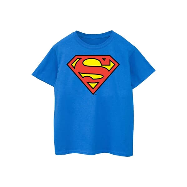 DC Comics Womens/Ladies Superman Logo Boyfriend Fit Cotton Boyfriend T-Shirt
