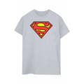 Miniatyrbilde 1 av 2: DC Comics Womens/Ladies Superman Logo Boyfriend Fit Cotton Boyfriend T-Shirt