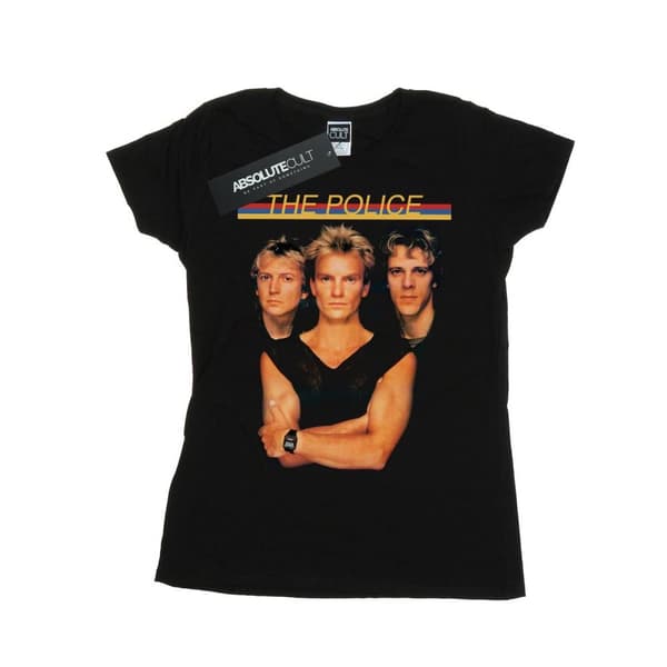 The Police Womens/Ladies Band Photo Cotton T-Shirt