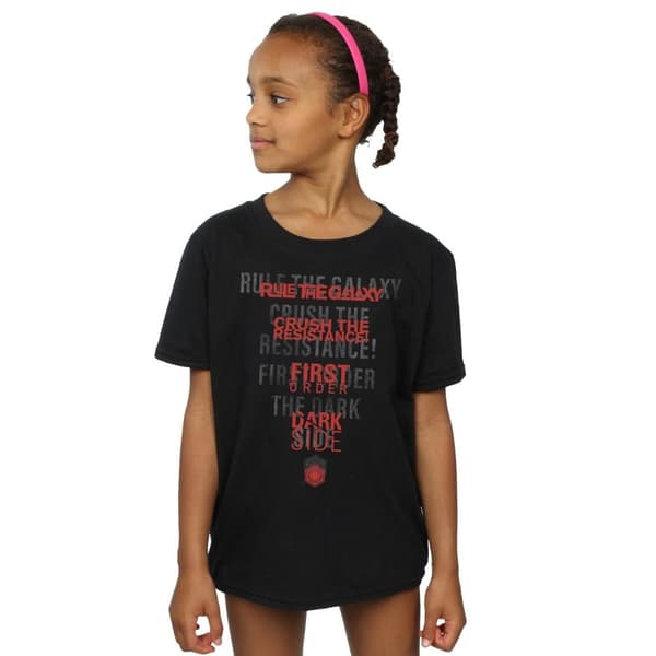 Star Wars The Last Jedi Dark Side Echo bomulls-T-shirt för flickor