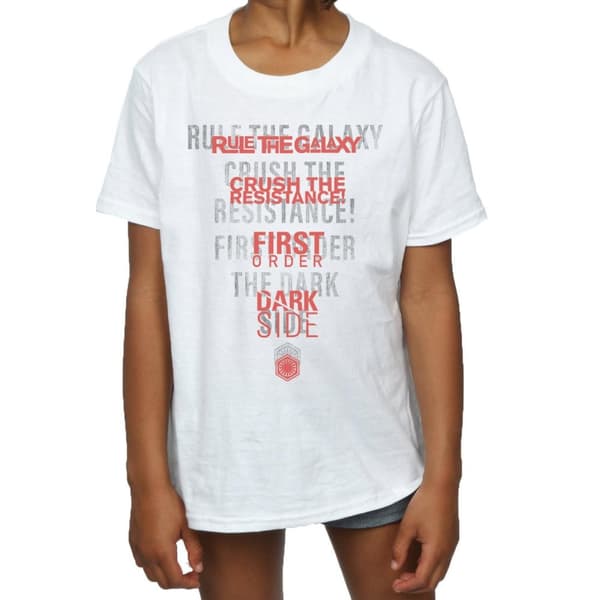 Star Wars The Last Jedi Dark Side Echo bomulls-T-shirt för flickor