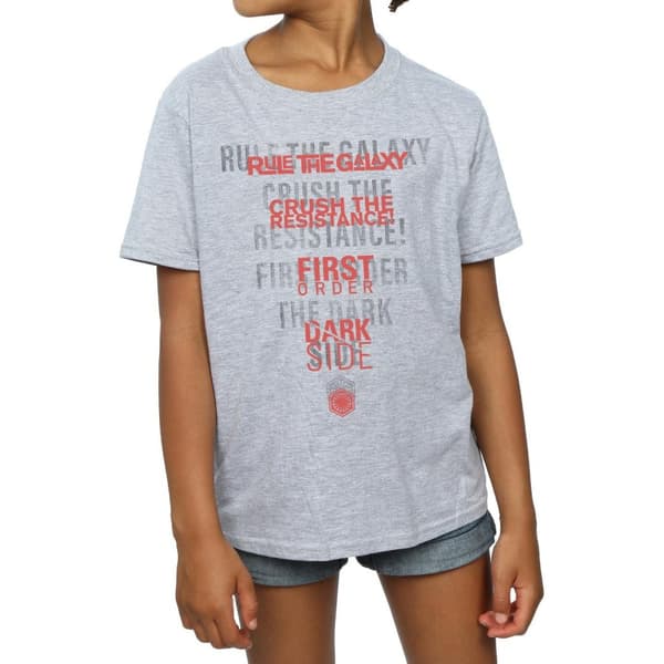 Star Wars The Last Jedi Dark Side Echo bomulls-T-shirt för flickor