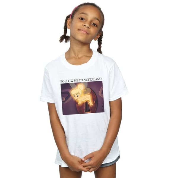 Disney Girls Tinker Bell Follow Me Cotton T-Shirt