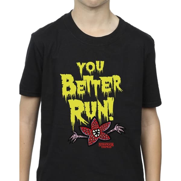 Netflix Boys Stranger Things You Better Run T-Shirt