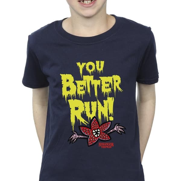 Netflix Boys Stranger Things You Better Run T-Shirt