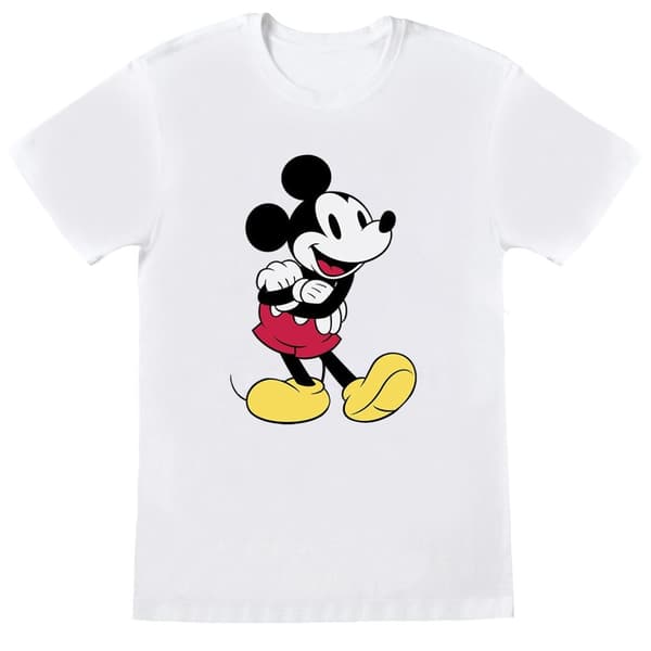 Disney Girls Mickey Mouse Classic Mickey Cotton T-Shirt Sports Grey 5-6 Years