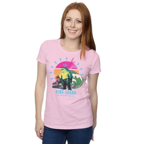 DC Comics Womens/Ladies The Suicide Squad King Shark Cotton T-Shirt
