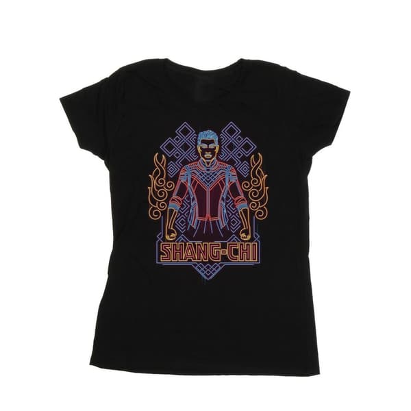 Marvel Womens/Ladies Shang-Chi And The Legend Of The Ten Rings Neon Cotton T-Shirt