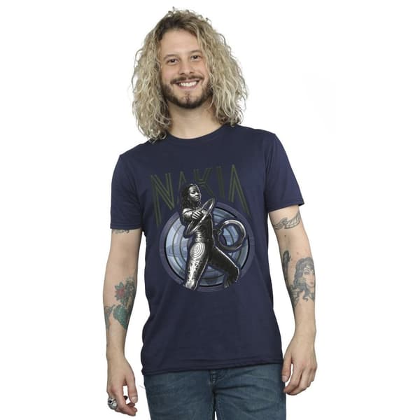 Marvel Mens Wakanda Forever Nakia Shield T-Shirt