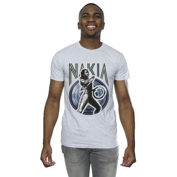 Marvel Mens Wakanda Forever Nakia Shield T-shirt