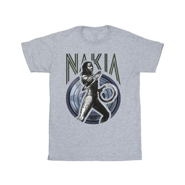 Marvel Mens Wakanda Forever Nakia Shield T-shirt