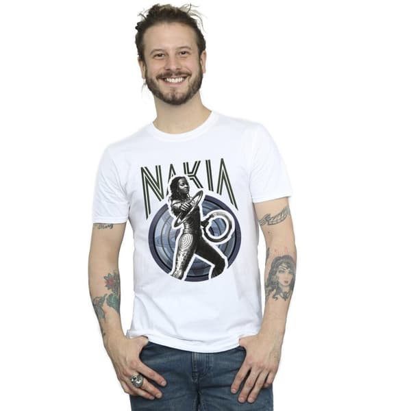 Marvel Mens Wakanda Forever Nakia Shield T-Shirt