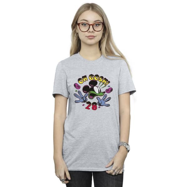 Disney Womens/Ladies Mickey Mouse Oh Gosh Pop Art Cotton Boyfriend T-Shirt