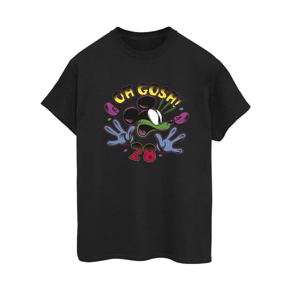 Disney Womens/Ladies Mickey Mouse Oh Gosh Pop Art Cotton Boyfriend T-Shirt