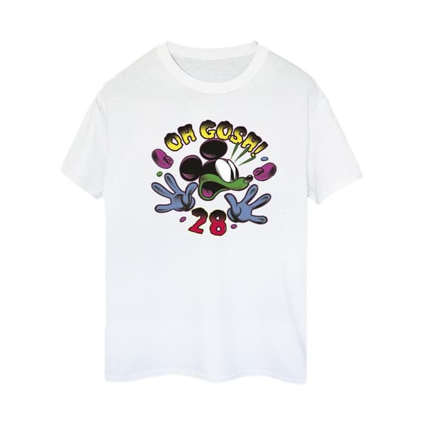 Disney Womens/Ladies Mickey Mouse Oh Gosh Pop Art Cotton Boyfriend T-Shirt