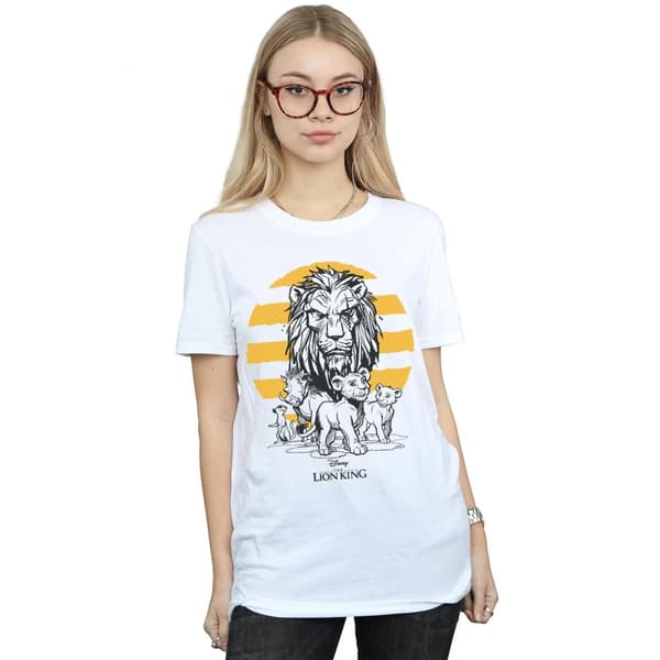 Disney Dam/Tjej Lejonkungen Filmgruppen Boyfriend-T-shirt i bomull