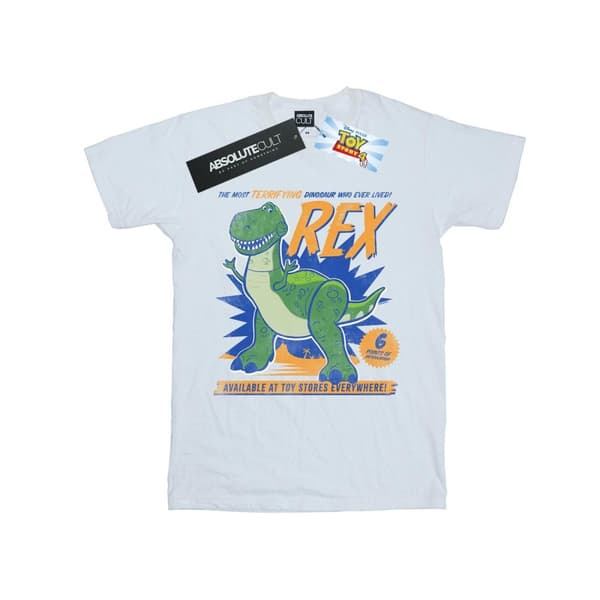 Disney Girls Toy Story 4 Rex Terrifying Dinosaur Cotton T-Shirt