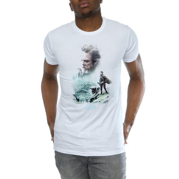 Star Wars The Last Jedi Luke And Rey T-shirt för herrar