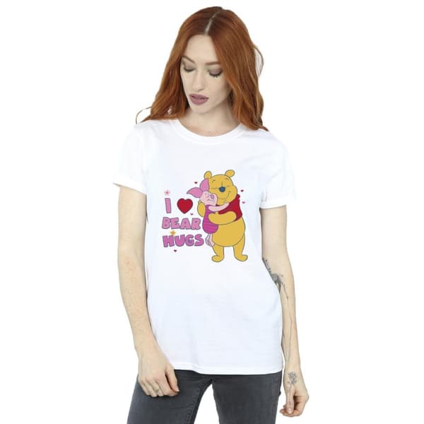 Disney Dam / Dam Winnie The Pooh Big Bear Hugs Bomull Boyfriend T-shirt