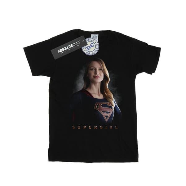 DC Comics Boys Supergirl TV Series Kara Pose T-Shirt Black 9-11 Years