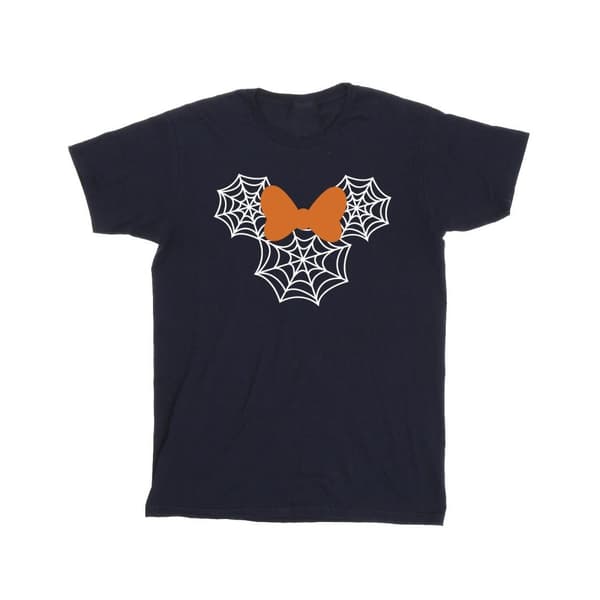 Disney Minnie Mouse - T-shirt i bomull med spindelvävshuvud för flickor