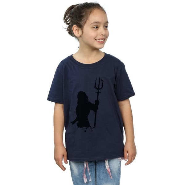DC Comics Aquaman Mono Silhouette T-shirt i bomull för flickor