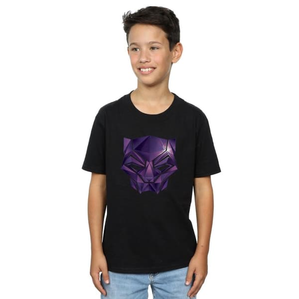 Marvel Geometrisk t-shirt för pojkar - Avengers Infinity War Black Panther
