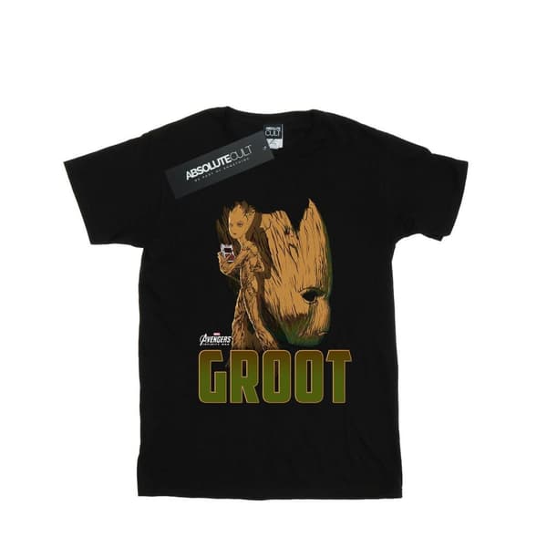 Marvel Girls Avengers Infinity War Groot Character Cotton T-Shirt