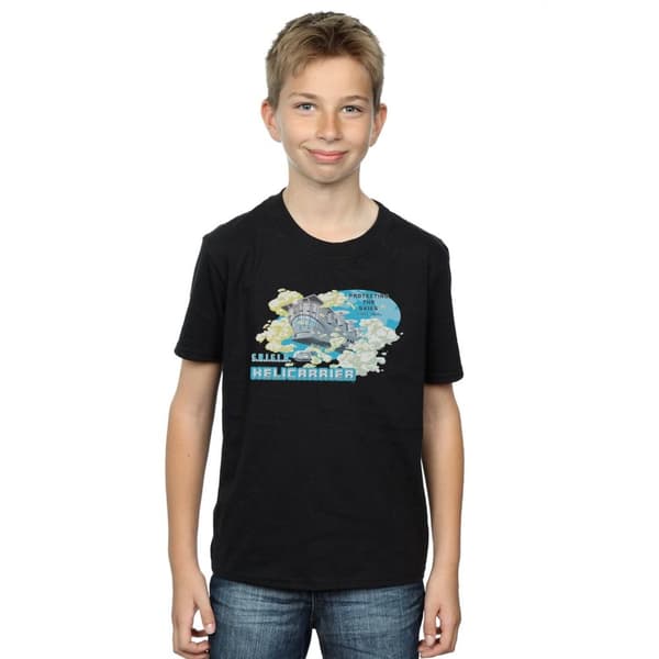 Marvel S.H.I.E.L.D. Hellicarrier Protecting The Skies T-shirt för pojkar