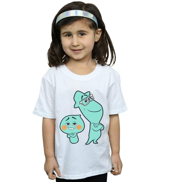 Disney T-shirt i bomull för flickor med Soul Joe och 22 Buddies för alltid