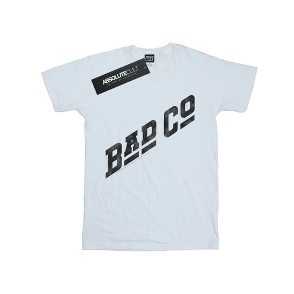 Bad Company Womens/Ladies Distressed Logo Cotton Boyfriend T-Shirt
