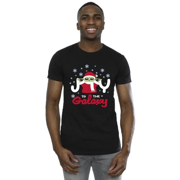 Star Wars Mens The Mandalorian Joy To The Galaxy T-Shirt