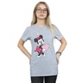 Pikkukuva 2 / 3: Disney Womens/Ladies Minnie Mouse Love Heart Cotton Boyfriend T-Shirt