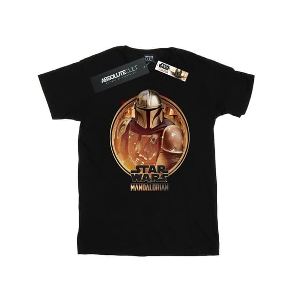 Star Wars Boys - The Mandalorian - T-shirt med ram
