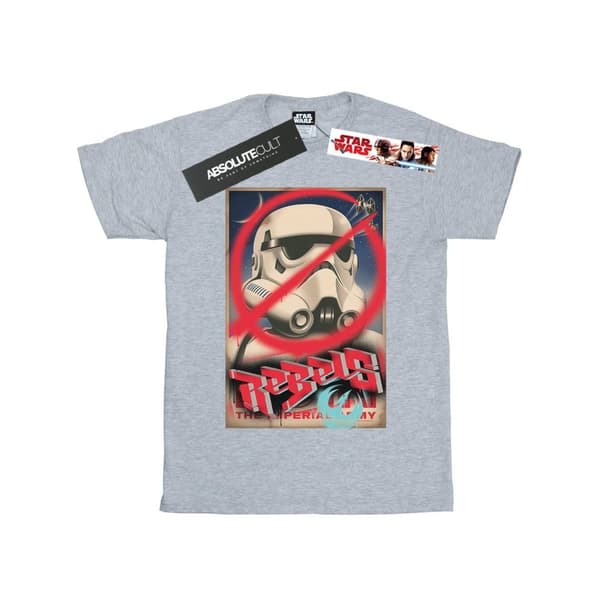 Star Wars T-shirt i bomull med Rebels-affisch för flickor